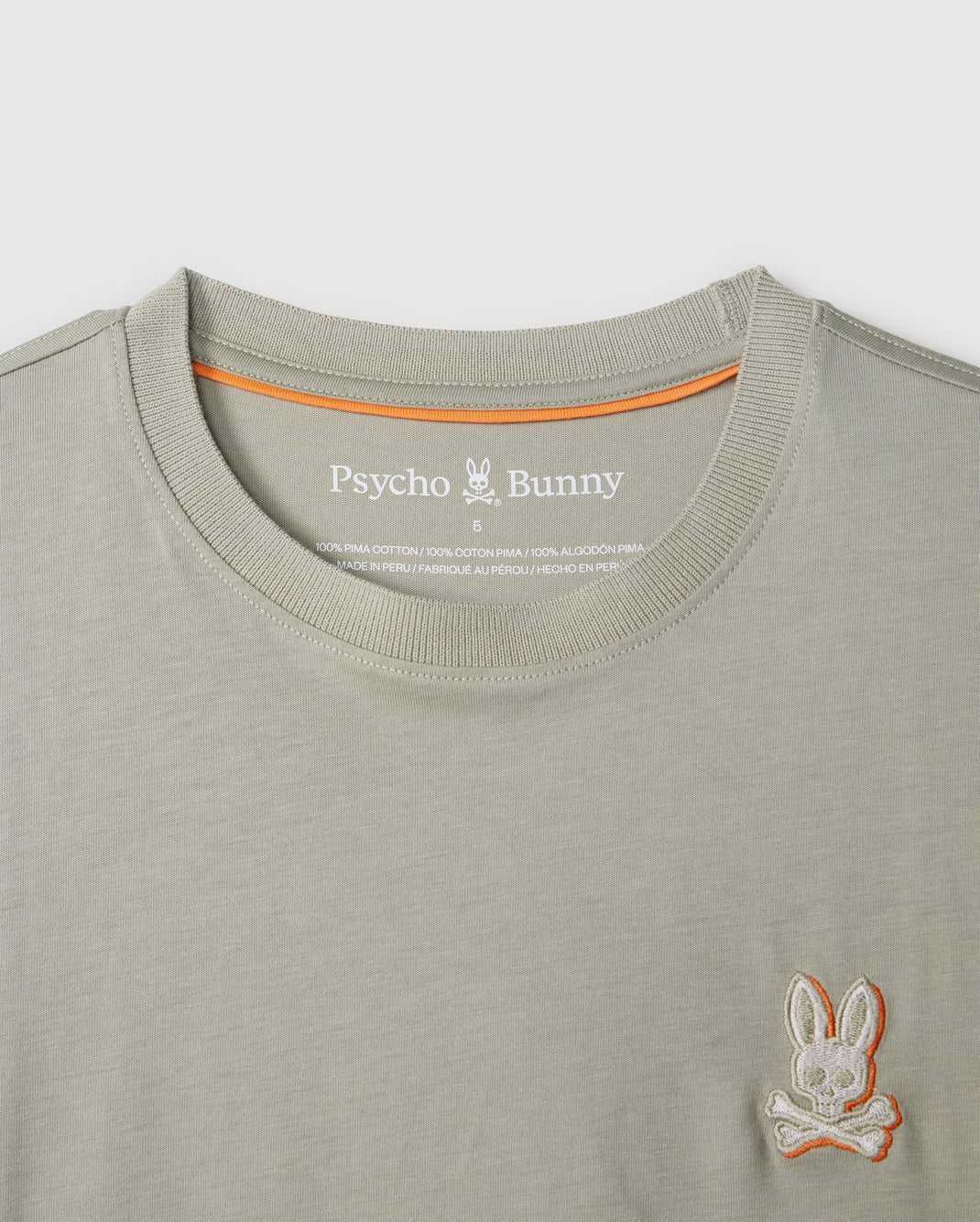 Tees Psycho Bunny Kayden Fashion Tee Seagrass Homme | RHR-03521015